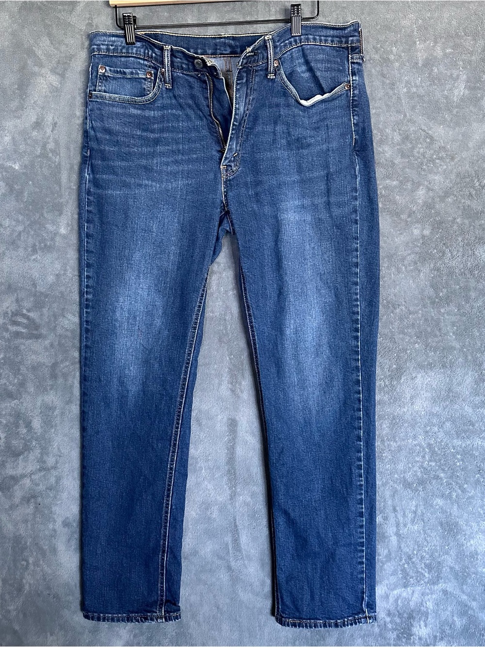 Levi's Straight Leg Dark Wash Blue Jeans 34x34